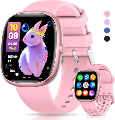 Produktbild von Smartwatch Kinder für Jungen und Mädchen,1.5 Zoll HD Voll Touchscreen,mit 20 Sportmodi,IP68 Wasserdicht Fitness Aktivitäts Tracker