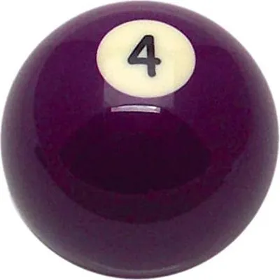 Immagine prodotto di Singola - Palla di ricambio per biliardo Aramith Pool "Premier" - Numero 4 in 57,2mm