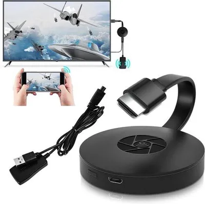 Obrázek produktu pro Chytrý HDMI adaptér – Full HD – WiFi přijímač pro Android, Google a iOS – streamování aplikací – šedý –