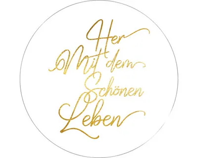 Produktbild von Glasbild Schönes Leben Ø 50 cm