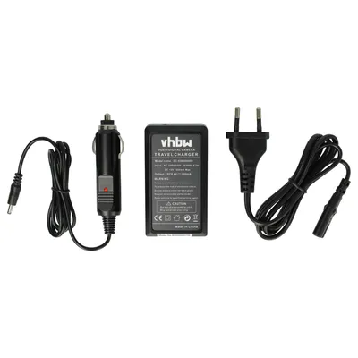 Produktbild von vhbw Ladegerät kompatibel mit JVC GZ-MG630, GZ-MG610, GZ-MG610SEU, GZ-MG630AEU, GZ-MG575, GZ-MG530ex, GZ-MG555 Kamera - Ladeschale, Kfz-Adapter
