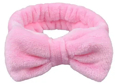 Produktbild von Go Go Gadget – Haarband – Make-up – Spa-Tag zu Hause – Hautpflege – Diadem – große Schleife – 1 Stück – Pink