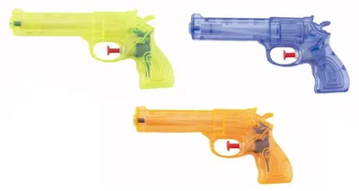 Produktbild von Teddies Wasserpistole Kunststoff 17cm - Farbenmix