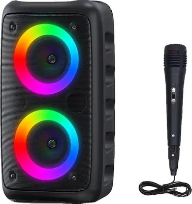Immagine prodotto di Altoparlante wireless, design compatto, connettività versatile, nero