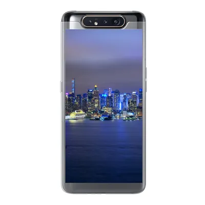 Produktbild von MuchoWow® Handyhülle Schutzhülle Hülle für Samsung Galaxy A80 New York - Skyline - Nacht Silikon Softcase Handy Hülle - Schutzdeckel