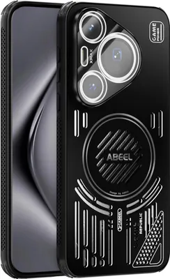 Obrázek produktu pro Magnetické pouzdro pro Huawei Pura 70 Pro/Pura 70 Pro+ hliníkové nárazuvzdorné ochranné pouzdro s odvodem tepla a fólií na čočku Černá