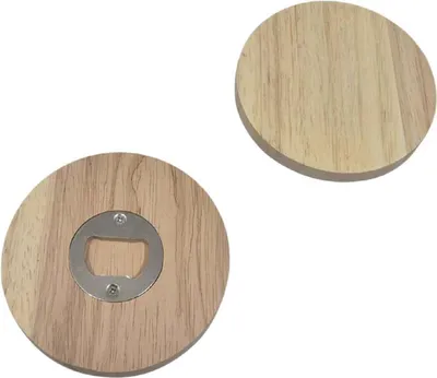 Immagine prodotto di Apribottiglie in legno rotondo, 9,5 cm