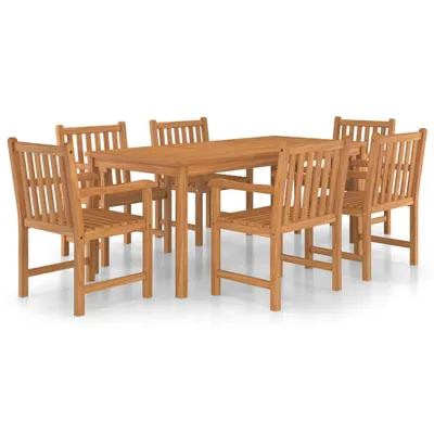 Produktbild von 7-tlg. Garten-Essgruppe Massivholz Teak