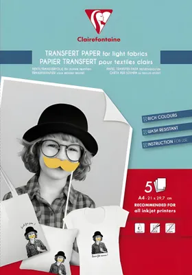 Produktbild von Clairefontaine 84308c, Kunstpapier, 130 g/m², 5 Blätter