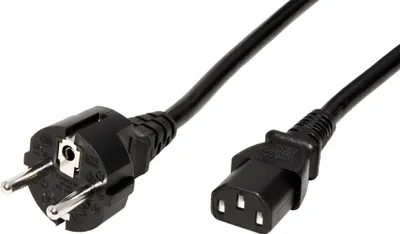 Obrázek produktu pro ROLINE Kabel síťový, CEE 7/7(M) - IEC320 C13, 3m, přímý, černý (19.08.1029)