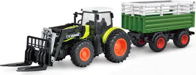 Produktbild von Amewi RC Traktor mit XL-Zubehörpaket LiIon 500mAh grün/6+ (22641)