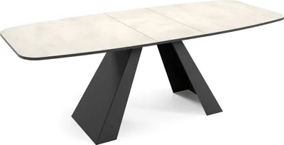 Immagine prodotto di Tavolo da pranzo Myron Tavolo da cucina con tavolo allungabile 160x80x76cm Chromix bianco