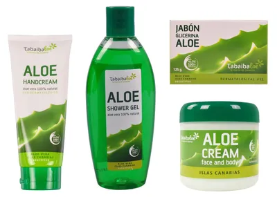 Produktbild von Tabaibaloe Geschenk Set Duschgel Face & Body Cream Handcreme Glycerin-Seife Aloe