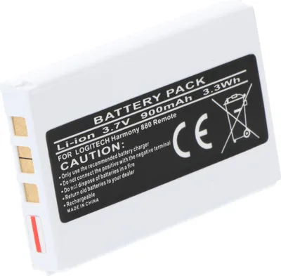 Produktbild von Akku passend für Logitech Harmony 900, 880, 885, 890, 720 Akku 900mAh