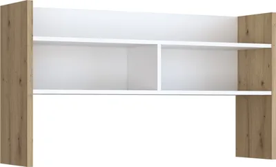 Produktbild von Schreibtischaufsatz >Modultrick< in Artisan Eiche/ Weiß - 109,6x60x25,8 (BxHxT)