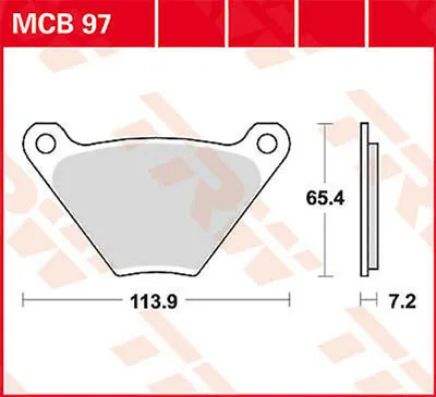 Obrázek produktu pro TRW Brzdová destička Trw Organ. Mcb 97
