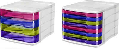 Produktbild von CEP Schubladenbox HAPPY, 4 Schübe, bunt (52535222)
