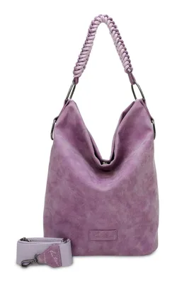 Image de Fritzi aus Preußen sac à épaule Olga Special Rub Hobo Bag Lilac pourpre