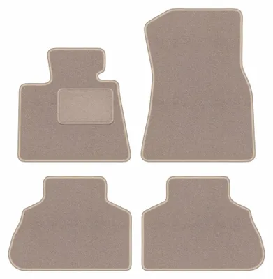 Productafbeelding van Velours automatten voor BMW X5 G05 vanaf 2018 (SUV) – 4-delig, beige, op maat – Wielganizator LUX