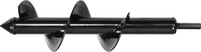Image de SucceBuy Tarière pour perceuse, Ø 80x290 mm, tarière pour piquets avec raccord hexagonal 3/8", embout de perçage pour creuser des trous de poteaux de jardin et installer des clôtures