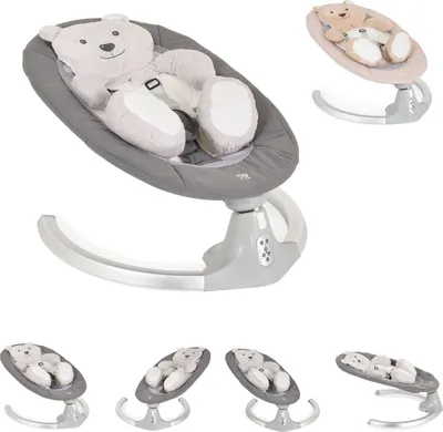Obrázok produktu pre Moni detské odrážadlo elektrické Ari bear melies, diaľkové ovládanie, podložka pre medvedíka, časovač sivá
