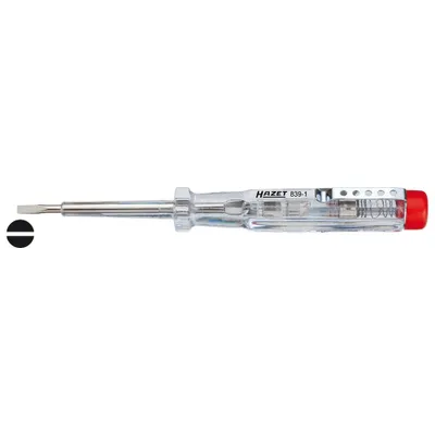 Produktbild von HAZET Spannungsprüfer, Schraubendreher mit Metallclip,