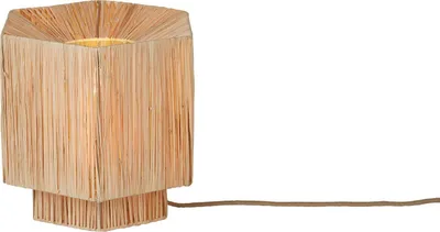 Produktbild von GOOD&MOJO - Tischleuchte Panama - Natürlich - 26x28x26cm Tischlampe - Nachttischlampe, Wohnzimmer, Schlafzimmer