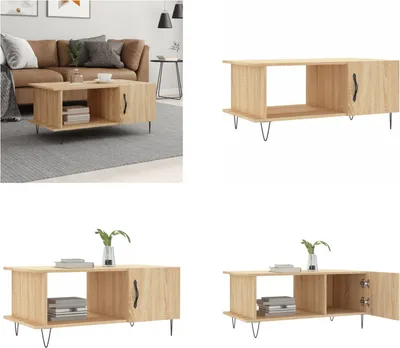 Obrázek produktu pro vidaXL Konferenční stolek Sonoma dub 90x50x40 cm materiál na bázi dřeva - Konferenční stolek - Konferenční stolky - Odkládací stolek - Rozkládací stolek