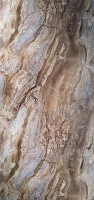 Produktbild von PVC Wandpaneel Duschrückwand Arabescato-Brown in Marmor-Optik Hochglanz - 122x260cm