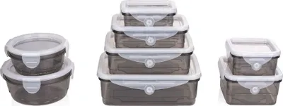 Immagine prodotto di Set di 8 contenitori per alimenti con coperchio flessibile grigio ED-225424tran