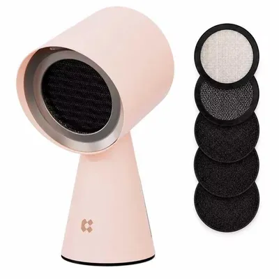 Immagine prodotto di CIARRA HOOD TO GO Cappello da cucina mini Cappello da tavolo portatile Cappello da estrattore mobile Ricircolo a 2 livelli Rosa VMPHP01