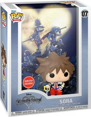 A Funko Pop! vinyl figure of Sora from Kingdom Hearts, displayed in its original packaging.