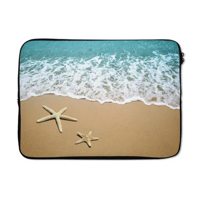 Produktbild von MuchoWow® Laptop Hülle 14 ZollSeestern - Strand - Meer Laptoptasche - Laptoptasche - Stoßsicher - Schutzhaube