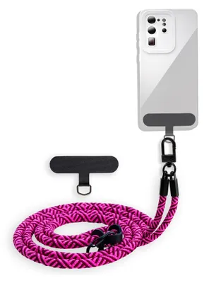 Catena Universale Per Cellulare, Cordino Regolabile Fino A 160 Cm, Adatta A Tutti Gli Smartphone, Con Attacco Per Custodia