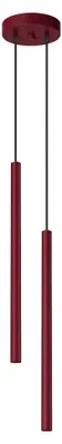 Produktbild von Pendelleuchten PASTELO 2 burgund 2xG9 8W Stahl 118x15x15cm Sollux Lighting