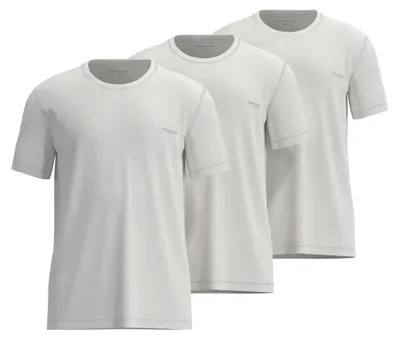 Produktbild von TOM TAILOR Herren T-Shirt, 3er Pack - Rundhals, Kurzarm, Single Jersey, Baumwolle, einfarbig Weiß M