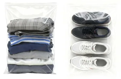Produktbild von Set mit 30 transparenten Zip-Beuteln, 40 x 60 cm