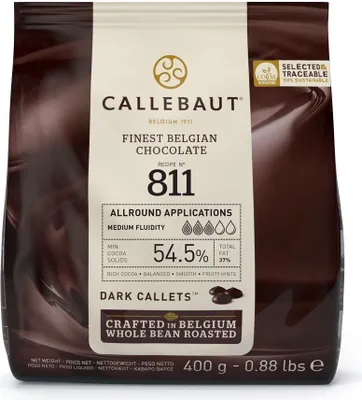 Produktbild von Callebaut No 811 Finest Belgická čokoláda horká čokoláda couverture 400g
