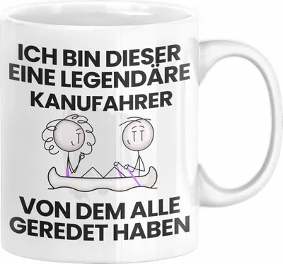 Produktbild von Kanufahrer Geschenk Tasse Lustige Geschenkidee Geburtstag für Kanufahrer Ich Bin Dieser Legendäre Kanufahrer Von Dem Alle Geredet Haben Kaffee-Becher (Weiß)