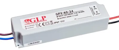 Obrázek produktu pro LED transformátor - 24V 60W 2,5A - krytí IP67