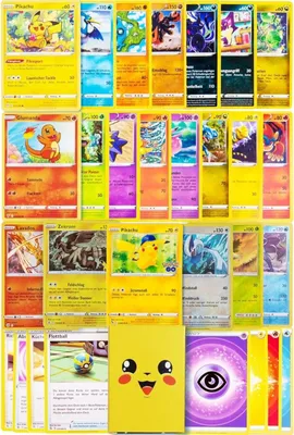Produktbild von Pokémon Karten 50 Stück | 5 Holo/Reverse Holo | Deutsch Und Englisch
