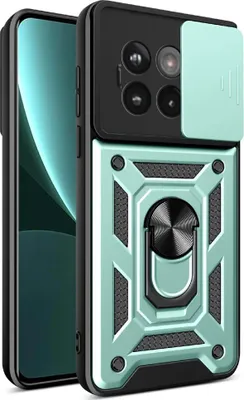 Produktbild von OnePlus 13R Hülle - Coverup Armor Ring Ständer Back Cover mit Kamera Schutz - Mintgrün