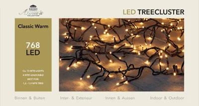 Productafbeelding van 1,6-1,9m treecluster 10m/768led classic warm Anna's collection