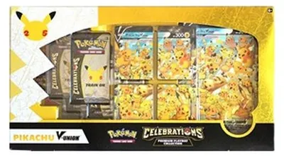 Zdjęcie produktu dla Kolekcja mat do gry Pokémon Celebrations Premium: Pikachu V-UNION (wersja niemiecka)