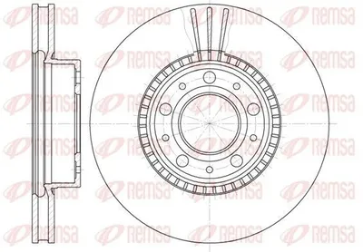 Produktbild von 2x REMSA Bremsscheibe 6304.10 vorne für VOLVO 940 II Kombi (945) 940 Kombi (945)