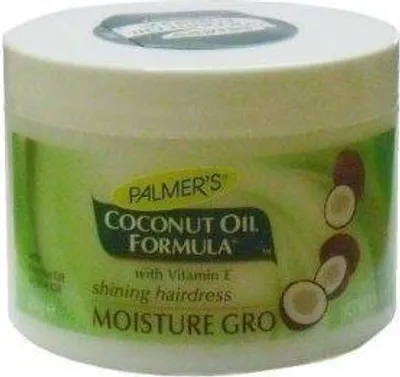 Productafbeelding van Palmer's Coconut Oil Moisture Gro Glanzshampoo, voor vrouwen, geschikt voor gekleurd, krullend, beschadigd, droog, vettig, en sterk haar. Vermindert kroezing, hydrateert, geeft glans en maakt het haar zacht. 250 g, 236 ml, verpakking: fles