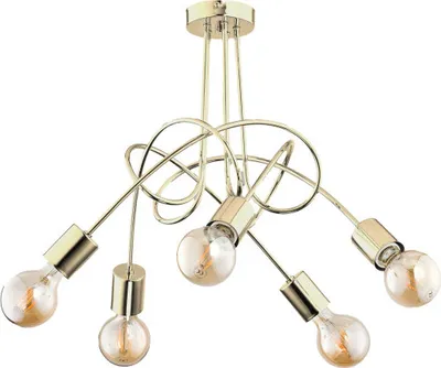 Zdjęcie produktu dla Żyrandol TANGO złoty 5xE27x60W metal wym:41x50x50cm IP20 Alfa