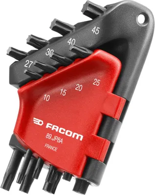 Produktbild von Facom Stiftschluessel Torx, im Halter, 6-tlg