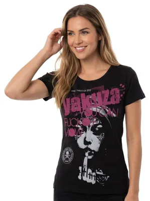 Obrázok produktu pre Yakuza Damen, dlhšie tričko s krátkym rukávom, čierna farba, veľkosť XL