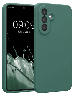Produktbild von kwmobile Hülle kompatibel mit Samsung Galaxy A56 5G - Hülle Silikon gummiert - Handyhülle - Handy Case in Tannengrün